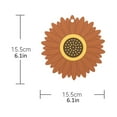 thumbnail image 2 of Zmeidao Table Mat Placemats Sunflower Non-slip Heat Insulation Soft Mat, 2 of 2