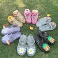 thumbnail image 3 of Zapatos de niña con flores de margaritas, zapatos de gelatina para bebé princesa Baotou, zapatos romanos, 3 of 5
