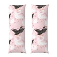 thumbnail image 1 of Balery Swan And Flowers2 Funda Protectora para Almohada Corporal de Algodón Hipoalergénico con Cierre(55 x 21 pulgadas), Almohadas No Incluidas, 1 of 7