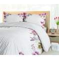 thumbnail image 5 of Ambesonne Bridal Duvet Cover Sets, Romantic Blossom Flowers, 2-Queen, Fuchsia Green Blue, 5 of 7