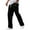177#Black, variant on Mens Corduroy Casual Pants Fashion Loose Fit Wide Leg Pants Straight Sweatpants Elastic Waist Drawstring