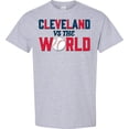 thumbnail image 3 of Inktastic Cleveland Vs. the World Blue and Red with Baseball T-Shirt, 3 of 5