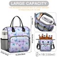thumbnail image 4 of Butterfly and Blue Purple Pattern Insulated Leakproof Lunch Box for Women, Large Lunch Bag for Tween Teen Adult, Loncheras Para Mujer for Work Beach Travel Picnic Camping, 4 of 5