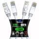 thumbnail image 1 of Cable Ethernet Maximm Cat 6 De 7 Pies (Paquete De 2) - Cable Lan De Alta Velocidad Cable De Conexión A Internet Y Cable De Red - Cable Ethernet Utp De 10 Gbps 550 Mhz - Blanco, 1 of 1