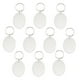 thumbnail image 2 of Portafotos Colgante Transparente Zulema 10pcs Oval 10pcs Cuadrada Llavero de acrílico, 2 of 8