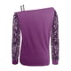 thumbnail image 5 of Top de manga larga con hombros descubiertos y pedrería para mujer - Blusa de lentejuelas y hilo de red - Ropa informal de fiesta para otoño/invierno (S-XXL), 5 of 5