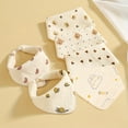 thumbnail image 3 of HLONK 6 Pcs Serviette en Gaze Multi-Usage Chiffon de Lavage du Visage Double Couche Serviette de Salive Serviette Carrée Serviette Triangulaire Serviette à Roter Bavoirs, 3 of 6