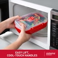 thumbnail image 4 of Sistema Heat and Eat Microwave Set | 4 Rectangular Food Containers with Lids (2x 1.25L + 2x 525ml), 4 of 10