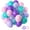 Pink Purple Teal, variant on Halloween Balloons Black Orange Balloons Set, 50Pcs 12inch Black White Orange Confetti Latex Balloon Halloween Balloon for Celebration Party Bar Anniversary Graduation Decoration