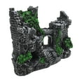 thumbnail image 3 of Aquarium Castle Decoration, Sturdy Resin Ornament for Freshwater and Saltwater Tanks, Green Rock Cave Design Landscape, 3 of 6