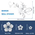 thumbnail image 2 of Adhesivo de pared Epakh 3D con espejo acrílico floral Sakura, 53 piezas, 2 of 7
