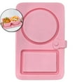 thumbnail image 1 of Dvruxg Silicone Double Compartment Snack Box, Reusable Leakproof Lunch Container, Foldable Condiment Tray for Lunches, 1 of 5