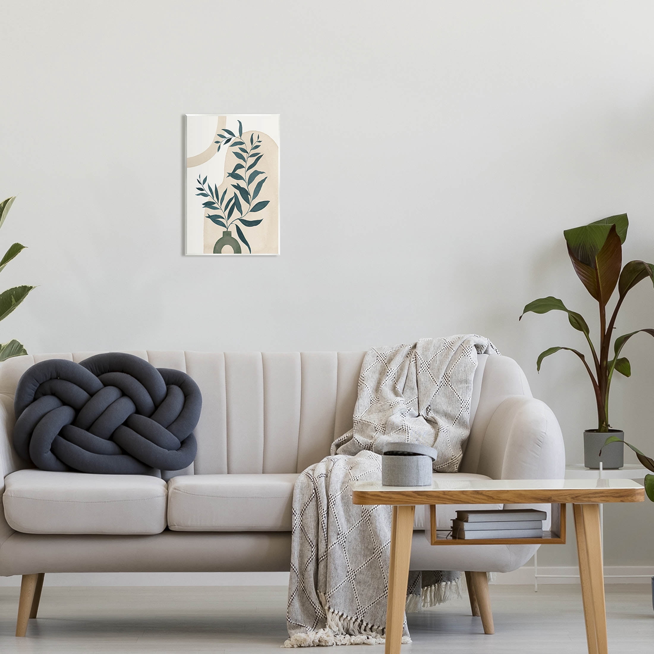 Stupell Industries Geometric Plant Vase Shapes Graphic Art Unframed Art Print Wall Art, Design by Grace Popp
