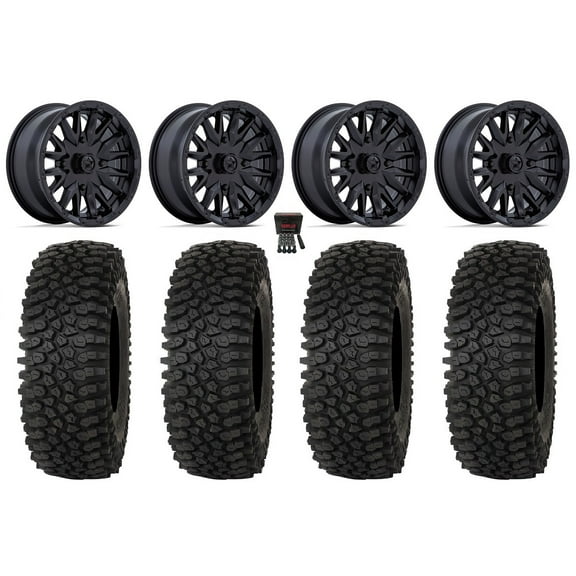 MSA Creed 15" Wheels Black 32" Roctane STX Tires Sportsman RZR Ranger