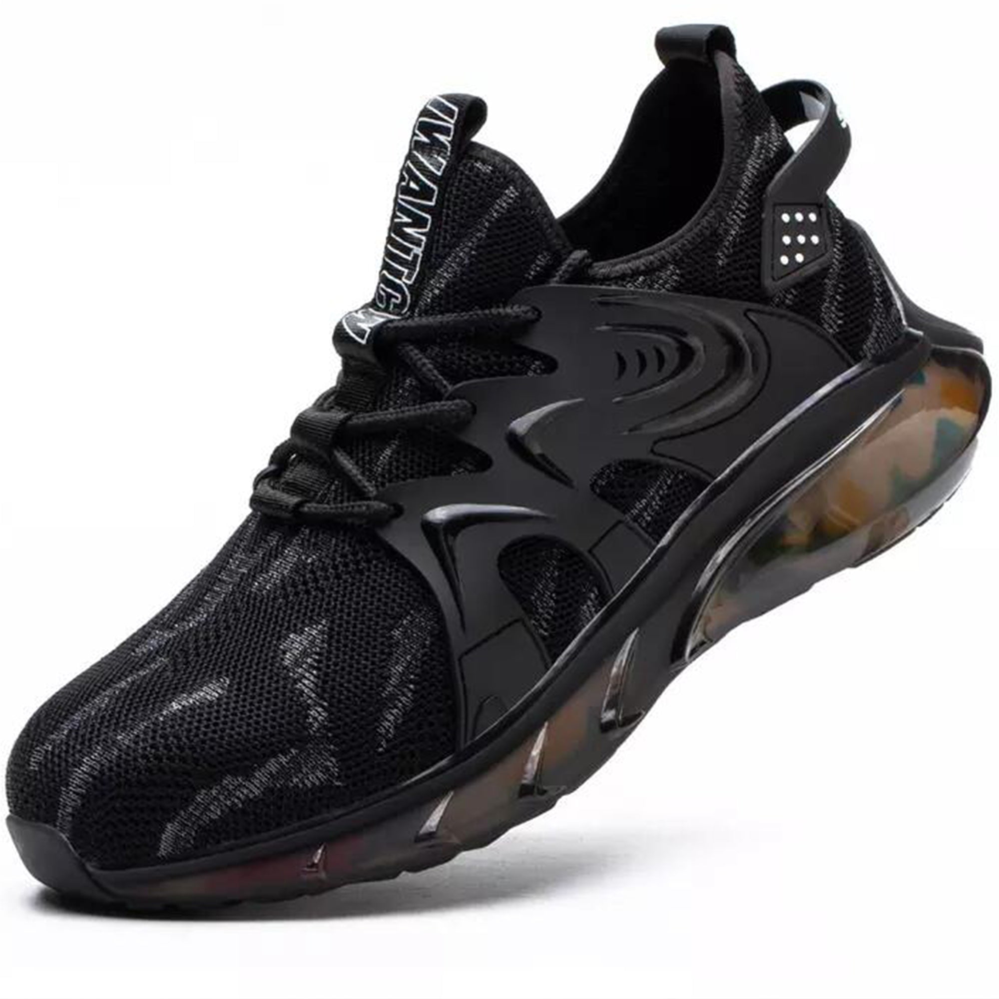 Tanleewa Air Cushion Steel Toe Work Shoes for Men Safety Sneakers Shoe