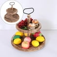thumbnail image 1 of te Organizador de Cosméticos de Madera para , Almacenamiento para Postres, Decoración de Boda, Encimera, Comedor, Marrón claro Baoblaze bandeja de almacenamiento, 1 of 8