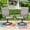 Ash Brown, variant on Sophia & William Patio Dining Chairs Outdoor Swivel Textilene Chairs Set of 2 with Black Steel Frame
