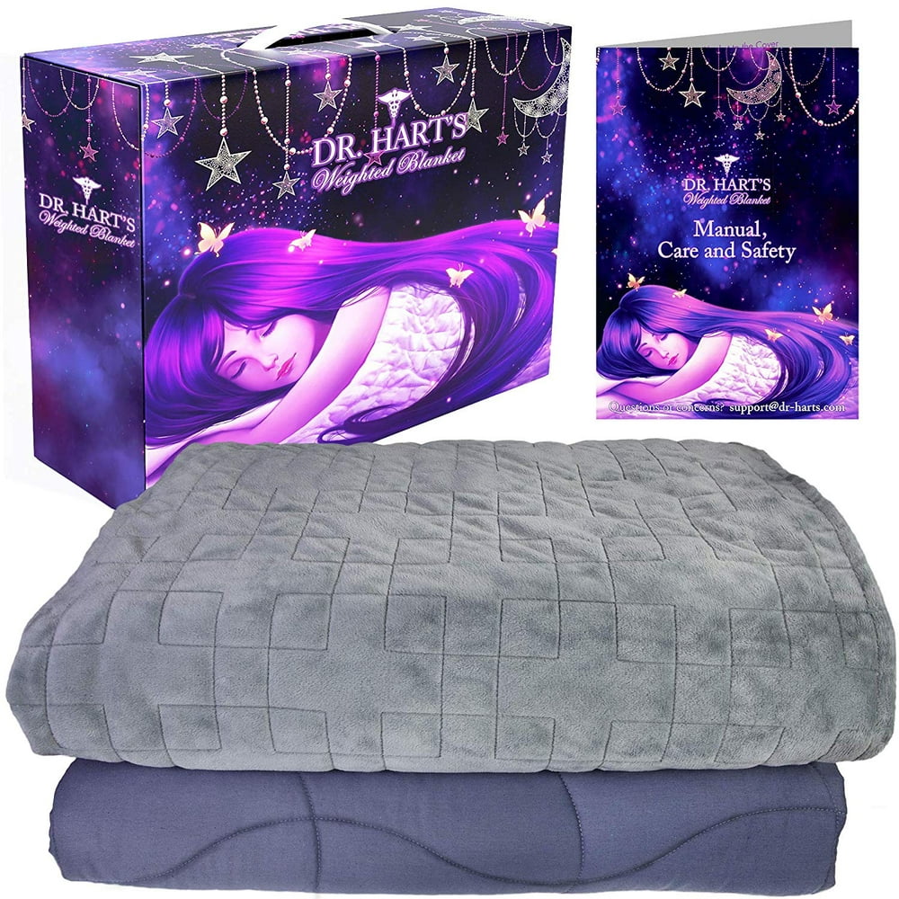 Dr. Hart's Weighted Blanket Deluxe Set - 25 lbs 100% Organic Cotton