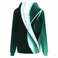 thumbnail image 4 of WREESH Women's Casual Printed Hoodie Oversized Long Sleeve Loose Fit Sweatshirt Drawstring Hooded Pullover with Pocket Green, 4 of 5