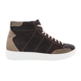 thumbnail image 3 of Daniela Fargion Brown Camel Suede Mid Top Distressed Leather Fashion Sneakers-9 for Womens, 3 of 4