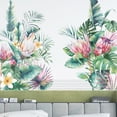 thumbnail image 5 of 2pcs Wall Stickers Self-adhesive Tropical Leaves Flowers Bedroom Living Room Decoration Wall Paper, 5 of 8