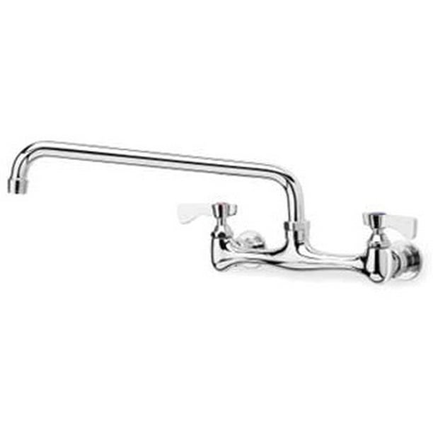 Krowne Commercial Series 8" Center Wall Mount Faucet, 8" Spout, Low