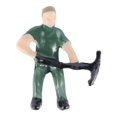 thumbnail image 4 of 75Pzs 1:87 Figurilla Figuras Pintadas Miniaturas de Trabajadores Ferroviarios con Cubo Y Escalera, 4 of 5
