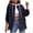 Black(Hooded), variant on Coorders Women's Midweight Denim Jackets with Hooded, Womens Button Down Jean Jacket Shacket Coat ,Women's Plus Pink,Size XXL