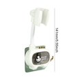 thumbnail image 3 of 2uds. Soporte para cabezal de ducha Little Dinosaur, accesorios de baño ajustables (blanco), 3 of 3