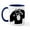 White/Navy Inside, variant on CafePress - Chimpanzee Icon Mug - 11 oz Ceramic Mug - Novelty Coffee Tea Cup