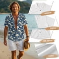 thumbnail image 6 of FOR U DESIGNS Shell Sea Wave Print Matchable Couples Outfits Linen-Style Men Button Down Shirt and Women Sleeveless Maxi Dress with Pocket, 6 of 7