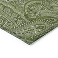 thumbnail image 4 of Addison Rugs Chantille Indoor/Outdoor Traditional Paisley Green Washable Rectangle Rug, 3' x 5', 4 of 6