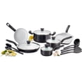 thumbnail image 1 of T-fal Initiatives - Juego de utensilios de cocina antiadherentes de cerámica, 16 piezas, apto para horno, ollas y sartenes 350F, color negro, 1 of 4