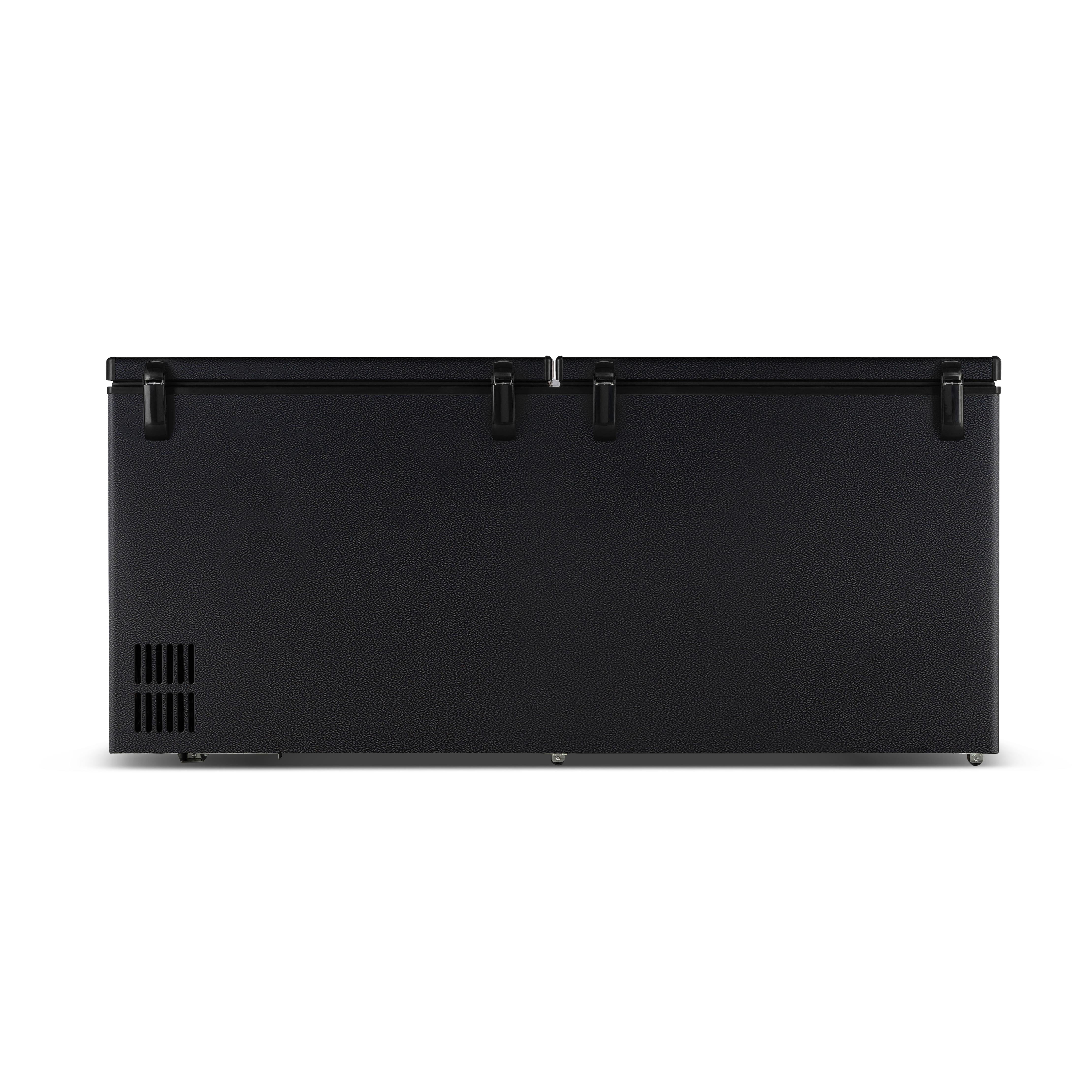 Hamilton Beach 21 Cu. ft. Chest Freezer in Black Granite Finish, Two-Door Garage Ready Deep Freezer, HBFRF2113