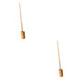 thumbnail image 1 of mmirethe Handmade Bamboo Spoon Water Dipper with Handle Spoon Ti Jiu Engraved wine mention 2Set, 1 of 6