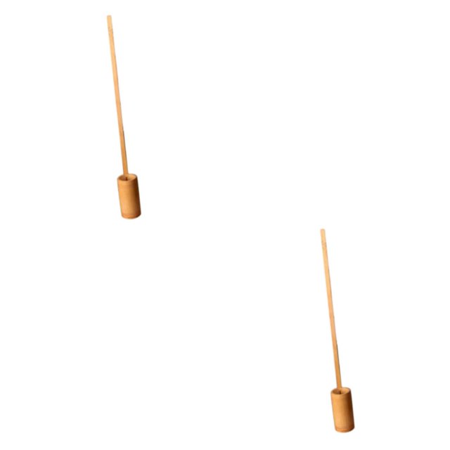 mmirethe Handmade Bamboo Spoon Water Dipper with Handle Spoon Ti Jiu Engraved wine mention 2Set
