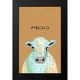 thumbnail image 2 of Ogren, Sarah 10x14 Black Modern Framed Museum Art Print Titled - Moo Cow, 2 of 5