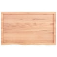 thumbnail image 2 of vidaXL Table Top Light Brown 100x60x(2-4) cm Treated Solid Wood Oak, 2 of 5