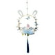 thumbnail image 1 of Bewildely Linterna de artesanía de Festival estilo chino luz patrón de Animal lindo lámpara colgante decoración herramienta de iluminación Artesanía Azul Rama azul, 1 of 6