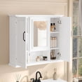 thumbnail image 2 of WGYPRIME 36'' Medicine Cabinet, Modern Bathroom Wall Cabinet with 3 Doors and Mirror, Wall Mounted Bathroom Storage Cabinet, 2 of 20