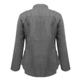 thumbnail image 4 of HAXMNOU Plus Size Jackets for Women Trendy Womens Double Button Front Military Style Blazer Ladies formal Jacket Women's Coats Gray S, 4 of 5