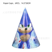 New Sonics Birthday Party Decorations Kids Party Supplies Paper Cups Tablecloth Cake Toppers Backdrop Baby Shower Decoration