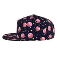 thumbnail image 3 of Haiem Cartoon Donut Planets Classic Snapback Cap Flat Bill Hat Baseball Cap Adjustable Size Cotton Dad Hat, 3 of 9