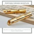thumbnail image 2 of TEHAUX Loud Sound Whistle Golden 2Set 2.2x0.4x0.4in, 2 of 6