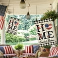 thumbnail image 4 of SHEIGUANNI Welcome America Stars Patriotic 4th of July Memorial Day Independence Day Garden Flag Yard Flag 12x18 Inch Double Sided Small Mini Yard Outdoor Outside Holiday Decoration, 4 of 6