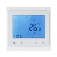 thumbnail image 3 of Termostato de calefacción de caldera ABS Pantalla LCD Controlador de temperatura ambiente con luz de fondo, Blanco Methold HA002469-02B, 3 of 6