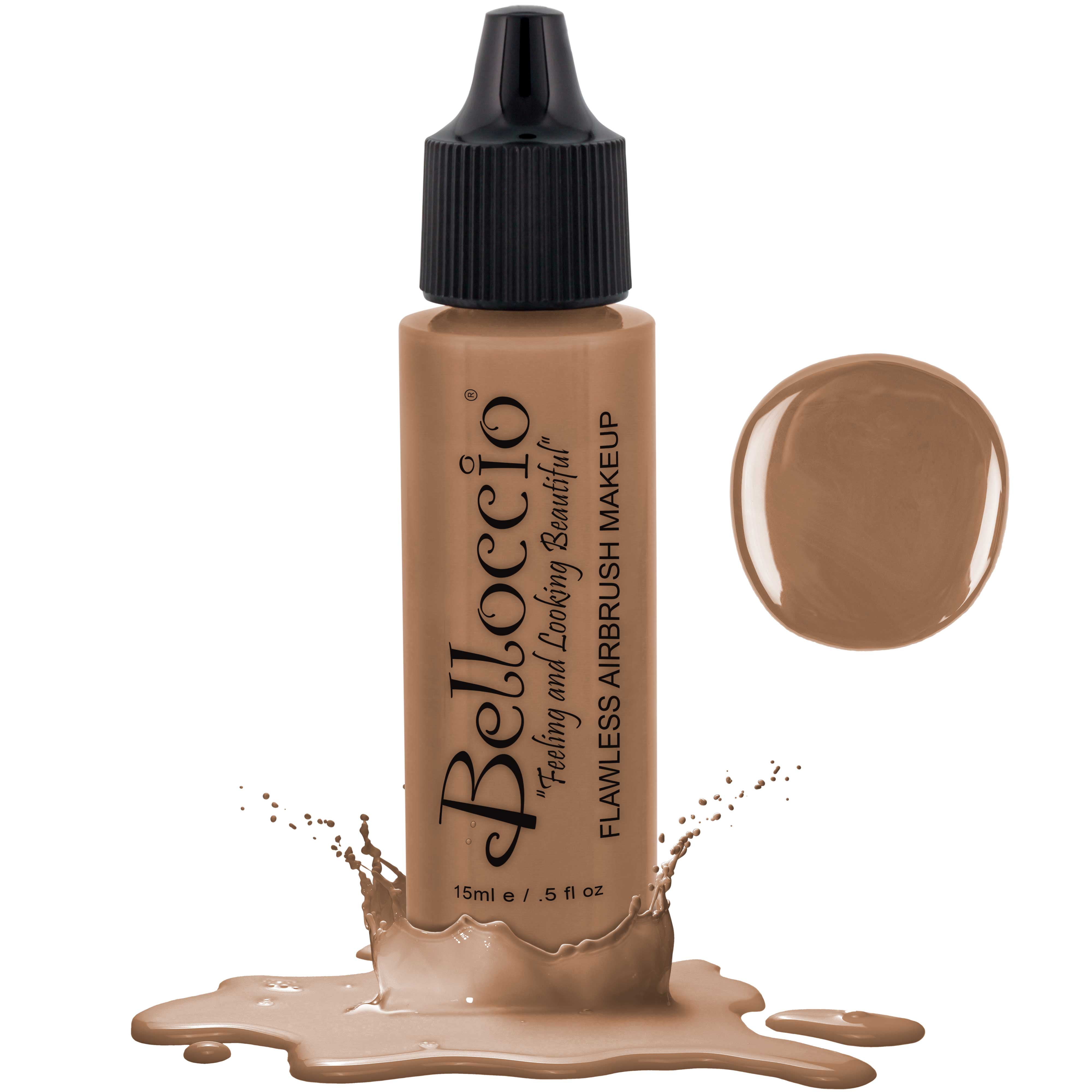 New Belloccio Pro Airbrush Makeup MOCHA SHADE FOUNDATION Flawless Face Cosmetics