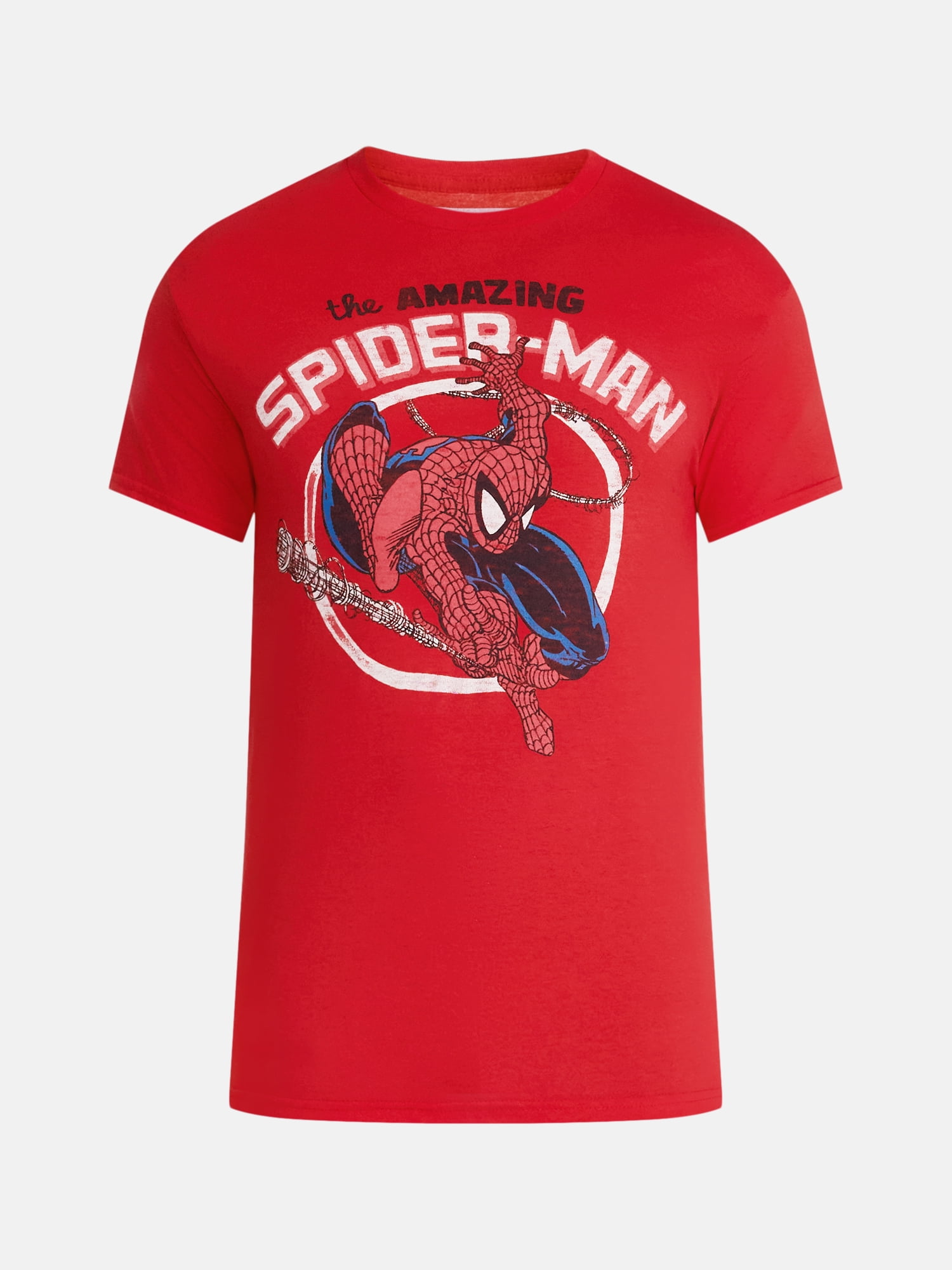 Marvel's Spider-Man Men's and Big Men's Graphic Cotton Tee with Short Sleeves, Sizes S-3XL