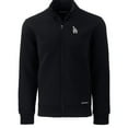 thumbnail image 2 of Men's Cutter & Buck  Black Los Angeles Dodgers Big & Tall Roam Eco Recycled Full-Zip Jacket, 2 of 3