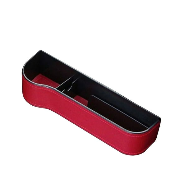 Car Leather Cup Holder Gap Bag,Car Seat Gap Filler, Automotive Seat Leather Storage Box with Cup Holder, Universal Seat Gap Organizer,Car Seat Storage Box